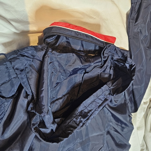 Vintage 90s Silver Fox Sportswear by Rainbow USA Flag Windbreaker NOS Deadstock - Picture 4 of 13